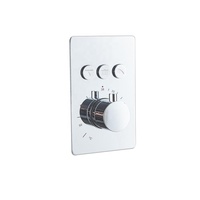 Système de douche encastré complet, mitigeur mural dissimulé, douche pluie thermostatique intégrée pour salle de bain