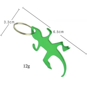 Hxy giá rẻ vui động vật tắc kè mở chai kim loại tắc kè <span class=keywords><strong>Keychain</strong></span> nắp chai <span class=keywords><strong>Opener</strong></span> <span class=keywords><strong>Keychain</strong></span> thằn lằn hình dạng cho bia khuyến mãi - Product Image 3