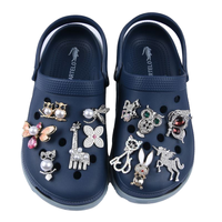 Charme de chaussure en métal populaire breloque de chaussure de créateur bling bling pour la décoration de sabot breloques en alliage accessoires de décoration en métal pour sabot