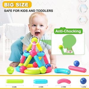 Set di Costruzioni Magnetiche per Bambini, Blocchi Magnetici per Costruzioni, Kit Fai-da-Te con Bastoncini e Sfere Magnetiche per Bambini - Product Image 5