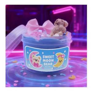 Kit de Slime Perfumado para Niñas, Ecológico y Creativo, con Masilla y Burbujas, Estilo Helado, Fácil de Hacer, Regalo Divertido para Niños - Product Image 3