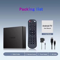 T95W ATV OS Android 11 4K Smart TV Box Dual Wifi S905W2 reproductor multimedia 2GB 16GB T95 W Android Set-Top Box Control remoto por voz