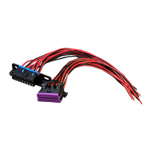 전문 케이블 제조업체의 배선 하네스 OBD2 자동차 1/2 OBD 라인 개조 데이터 라인 연장선 와이어 하네스 - Product Image 4