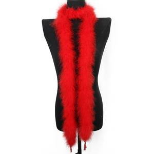 Boa de plumes de marabout noir blanc en gros - Product Image 5