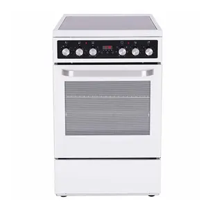 White Free Standing 4 Burners Stove Electric Kitchen Cooker With Grill Pizza Oven From China