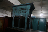 Table console en bois d'orme rustique antique vieilli de style chinois sculptée dans le Shanxi