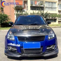 Capot en fibre de carbone M Style Swift pour Suzuki Swift, cache-moteur 2005-2016