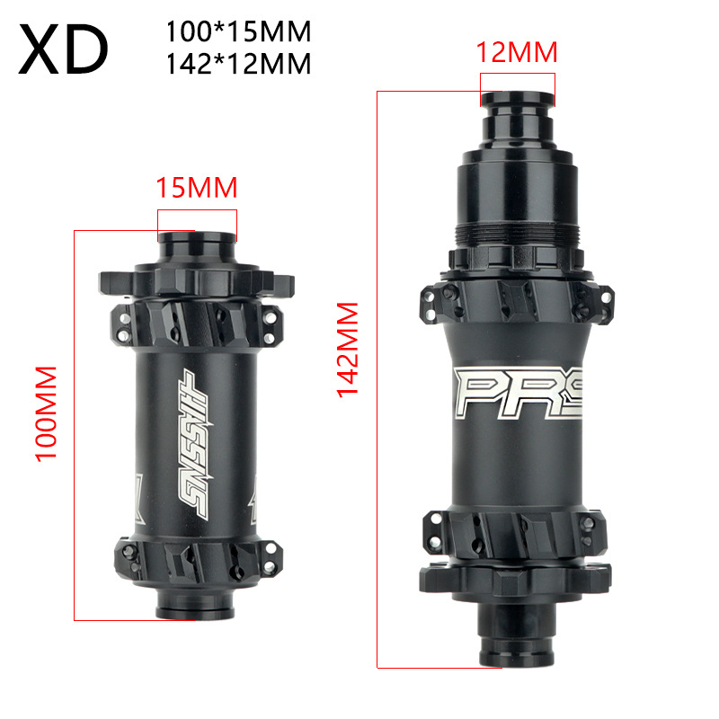 Black thru-axle XD 28Holes