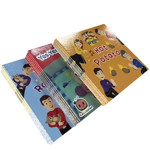 Impression de livre cartonné personnalisé avec des chants de berceuse |   Papier imprimé offset avec reliure cousue <span class=keywords><strong>pour</strong></span> histoires de lecture Montessori, usine OEM - Product Image 1
