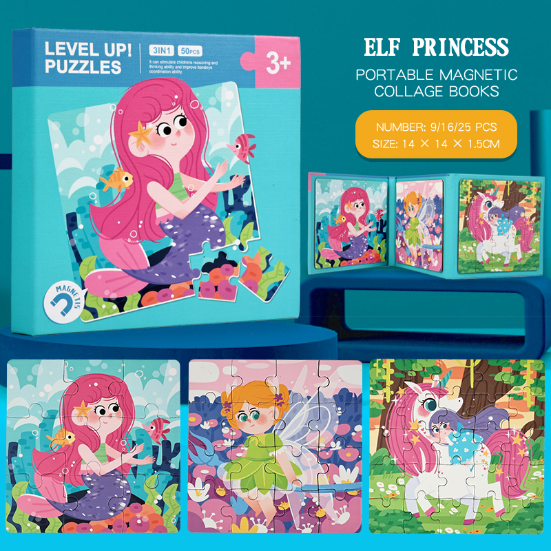 Livres de puzzles de princesse féerique