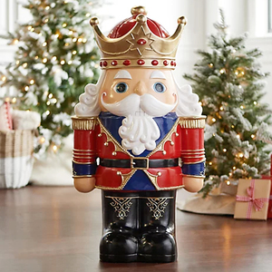 Estatua personalizada de resina para decoración navideña, estatua de resina del Reino de la barba, soldado blanco y negro afroamericano, <span class=keywords><strong>cascanueces</strong></span> - Product Image 6