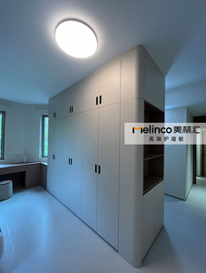 Melinco Extendable Living Room Display Cabinet with Eco-Friendly Wall Cladding Door Set Farmhouse Style Modern Home <strong>Furniture</strong> - Product Image 5