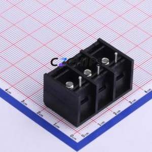 HB66-11.11-03P Barrier Terminal Block Through hole Component (THT),P=11.11mm Connector Three Sides 11.11mm 1x3P Straight Pin - Product Image 2