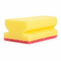 Éponge de nettoyage composite sensible à la température, double couche, pour la cuisine et la maison, pour nettoyer les bols, les casseroles et les tables