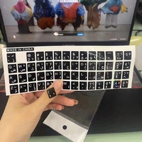 Autocollants de Clavier d'Ordinateur Portable en Gros Russes Arabes Français Persans Coréens Japonais Allemands Turcs Espagnols Mongols