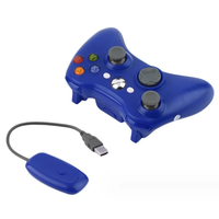 Finera para 360, Control Remoto Inalámbrico para Juegos de 2.4GHz con Motor de Vibración, Control con Palanca 3D