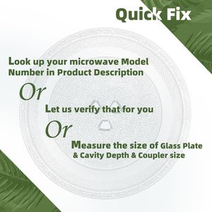 9.6"<strong>Small</strong> <strong>Microwave</strong> GlassTurntable Pan-asonic A06015G10XN,9-5/8 Inch Replacement <strong>Microwave</strong> Glass Plate for Insignia 252100500496 - Product Image 3
