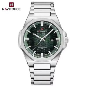 Nuevo Reloj de Cuarzo NAVIFORCE 9245 para Hombre, con Correa de Acero Inoxidable, Resistente al Agua, con Luz Nocturna, Calendario, Deportivo e Informal - Product Image 6