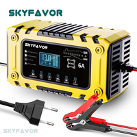 Produits tendance chargeur de batterie 12V 12V 6A alimentation automatique universel lifepo4 chargeur de batterie de voiture de moto au plomb