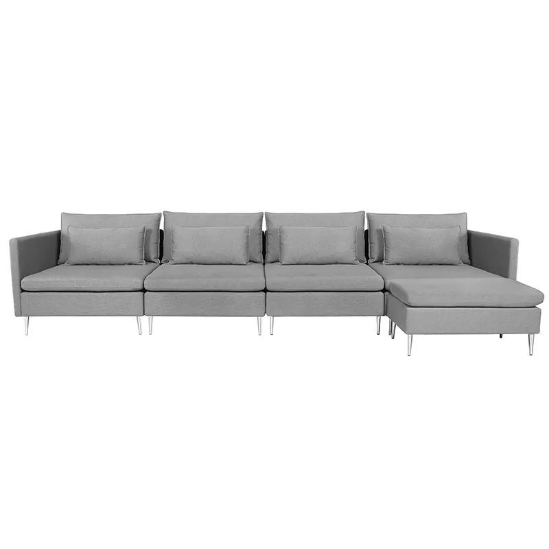 Sofa desain Italia Sofa Modern ruang tamu Sofa bersekat berbentuk L