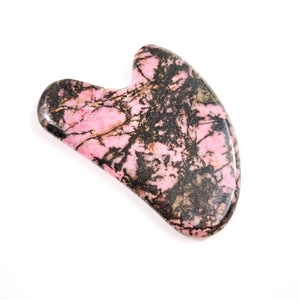 Mascarilla de Rodonita para el cuidado personal, gran cantidad, <span class=keywords><strong>jaspe</strong></span>, gua sha, piedra, tablero, corazón, guastone - Product Image 1