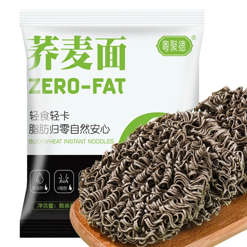 Yuejude 60 grammes * 40 sacs de nouilles instantanées aux légumes de sarrasin bientôt bon marché à base de légumes zéro gras