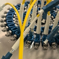 Kabel Patch Fiber Optik SM Simplex SC UPC ke SC APC 9/125 G652D PVC Kuning untuk Jaringan FTTH CATV PON