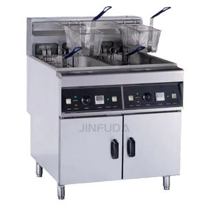 380V 18KW Restaurant Commercial Fournitures Alimentaire Machine 28L Électrique Debout Friteuse pour Pommes De Terre Chips Frites <span class=keywords><strong>Poisson</strong></span> - Product Image 6
