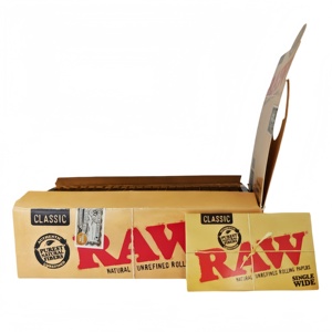 For Classic Single Wide Natural Unrefined Brown Square <b>Rolling</b> Papers 100leaves/booklet25booklets/<b>box</b> Grinder & Storage - Product Image 6