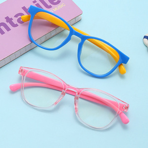 Nouvelles Lunettes d'Ordinateur Anti-Lumière Bleue pour Enfants 2026, Monture Carrée, Cadre Complet, Dessins Animés, en Silicone, Vente en Gros - Product Image 1