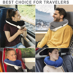 Travel Neck Pillow With Eye Mask Earplugs <b>Memory</b> <b>Foam</b> Support For Airplane - Product Image 6