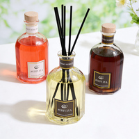 Diffuseur d'arômes OEM Hotel Collection 250 ml, grande taille, parfum longue durée, coffret cadeau, diffuseur de parfum d'intérieur avec 6 bâtonnets