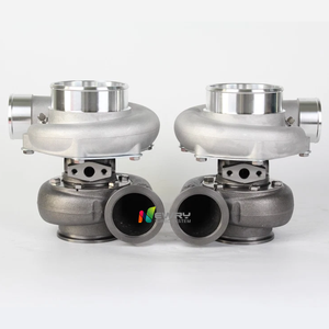 GEN2 GTX3584RS 트윈 터보 키트 1.01 A/R V-밴드 DBB 볼 베어링 터보 차저 밀링 휠 1800HP 고성능 빌드 - Product Image 1