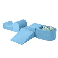 Ensemble de jeux doux avec rembourrage en mousse, grimpeur, petit bac à balles, ensemble combiné, aire de jeux pour enfants