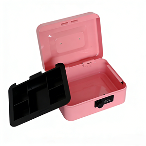 Consistent Quality Combination Lock Cold-Rolled Steel <strong>Lockable</strong> Metal Storage <strong>Box</strong> for <strong>Small</strong> Jewelry Secure Storage - Product Image 5