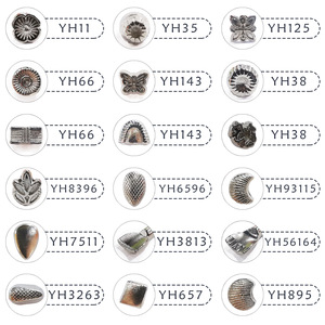 Outils de poinçonnage en cuir Jin Ming, ensemble de 20 matrices métalliques pour les arts et l'artisanat, estampage DIY - Product Image 3