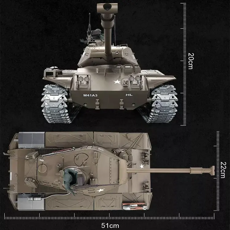 M41A3 Walker Bulldog Pro Version Henglong 3839-1 Pro 1/16 RC