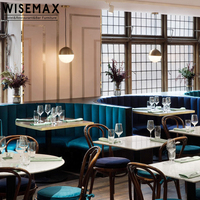 WISEMAX Mobilier moderne pour restaurant Stand de bar Canapé Chaises Sièges Café Boutique Restaurant Tufté Demi-cercle Canapé Chaise Cabine