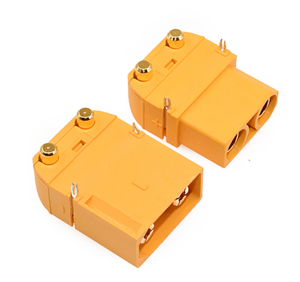 Amass XT90PW水平连接器2针500V XT90 90A母电源插头金子弹连接器，用于RC Lipo电池电路板 - Product Image 6