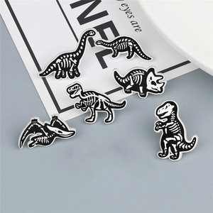 Broche squelette animal dinosaure crâne épingle de revers dessin animé Cool Punk Badge <span class=keywords><strong>sac</strong></span> <span class=keywords><strong>à</strong></span> <span class=keywords><strong>dos</strong></span> Denim chapeau épingles bijoux de mode cadeau pour les amis - Product Image 6