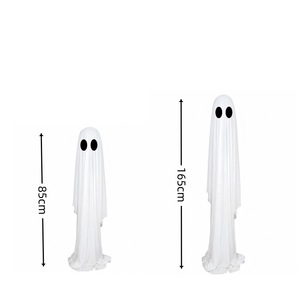Demonio de Halloween con decoración de fantasma blanco de pie luminiscente Fantasma espeluznante para decoración de fiesta de Halloween - Product Image 4