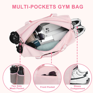 Women Multifunctional Travel Overnight <b>Bag</b> <b>Weekender</b> Water Resistant Gym <b>Bag</b> with Shoes Compartment - Product Image 5