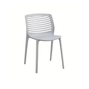 Silla de Plástico de Diseño Nórdico Contemporáneo para el Hogar y el Jardín - Product Image 4