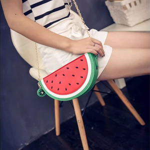 Personality <strong>Fun</strong> Fruit Shape Mini Shoulder Skew Chain <strong>Bag</strong> Mobile Phone Ladies <strong>Bag</strong> New Fashion Cartoon Waterproof PU <strong>Bag</strong> - Product Image 6