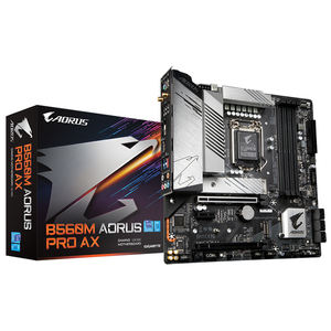 เมนบอร์ด GIGABYTE B560M AORUS PRO AX มือสอง พร้อมชิปเซ็ต Intel <span class=keywords><strong>B560</strong></span> Express รองรับซีพียู Intel รุ่นที่ 11/10 - Product Image 1