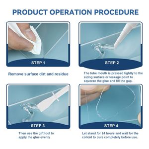 Scellant neutre <span class=keywords><strong>pour</strong></span> aquarium, respectueux de l'environnement, adhésif transparent <span class=keywords><strong>pour</strong></span> verre, colle <span class=keywords><strong>silicone</strong></span> anti-âge <span class=keywords><strong>pour</strong></span> aquarium, <span class=keywords><strong>terrarium</strong></span>, étanchéité - Product Image 4