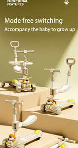 <span class=keywords><strong>Scooter</strong></span> Multifuncional 5 en 1 de Plástico para Niños, Plegable, con Cuatro Ruedas - Product Image 5