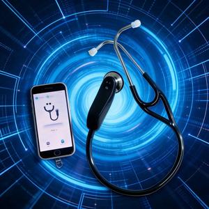 Estetoscopio Inteligente para Auscultación y Monitoreo Cardíaco de Animales, Estetoscopio Veterinario con IA para Hospitales Veterinarios - Product Image 1