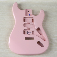 Corps de guitare électrique Geake ST 01 DIY en peuplier massif, finition brillante, simple micro, assemblage professionnel, 6 cordes, musique