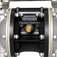 Pompe à double diaphragme à commande pneumatique en acier inoxydable KY-10S4, pompe de transfert pneumatique 1/2 pouce BSP pour fluides